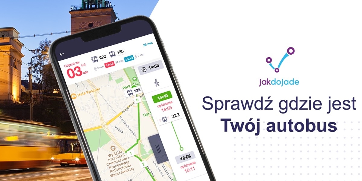 Real-time w Jakdojade – nowa funkcjonalność już dostępna