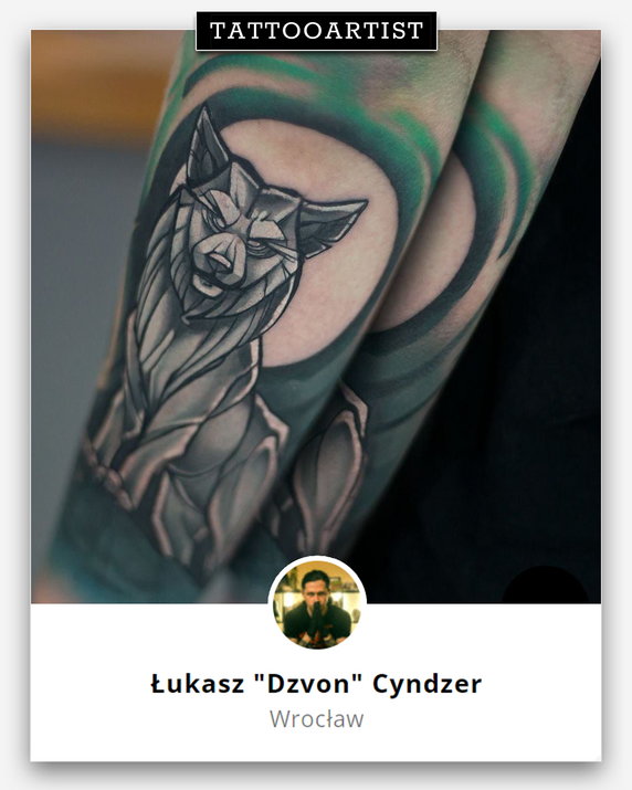 Tatuaż z motywem wilka