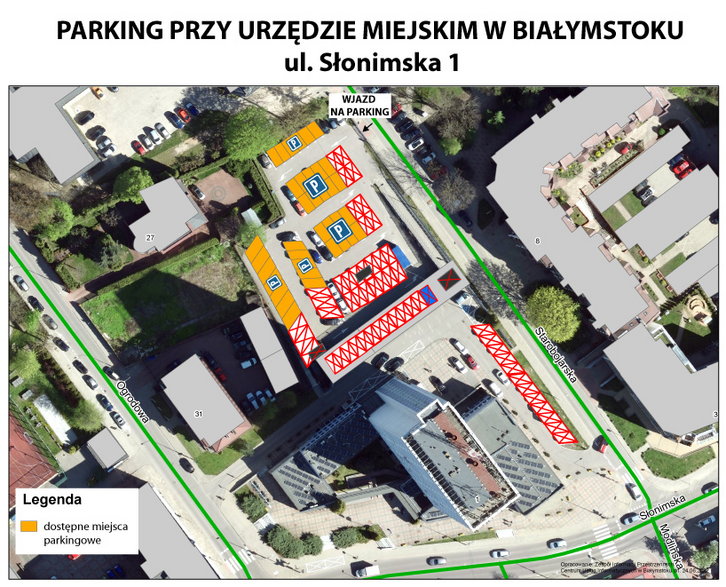 Do listopada interesanci parkują na parkingu dolnym [mat. UM w Białymstoku]