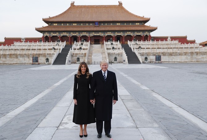 Melanija i Donald Tramp u poseti Kini 2017. godine 