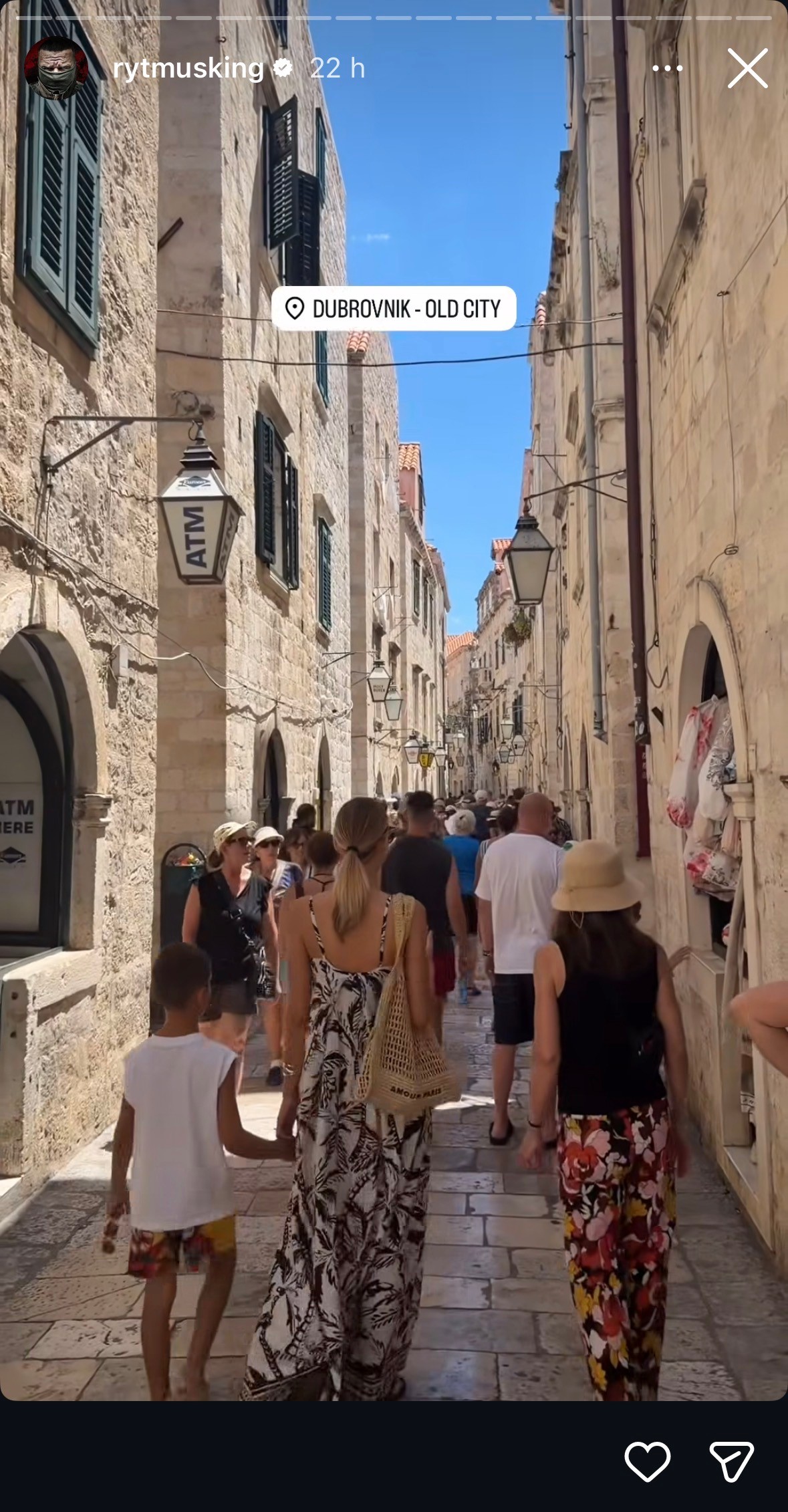 Jasmina Alagič so synom Sanelom v Dubrovníku. 