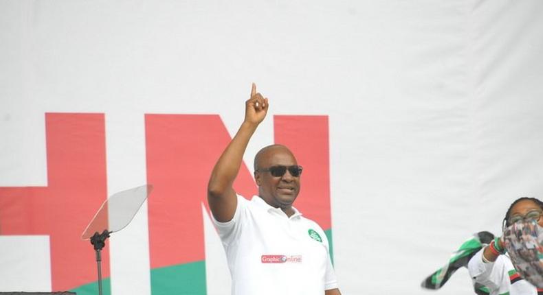 President Mahama at the NDC campaign launch in the Central Region on Sunday August 14