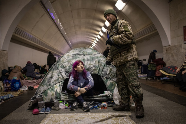 Ukraińscy żołnierze, Kijów, Erin Trieb/Bloomberg
