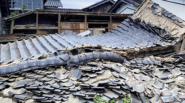 Erős földrengés rázta meg Japánt / Fotó: MTI/EPA/Jiji Press
