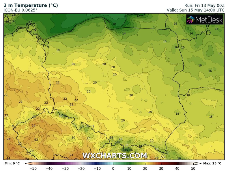 Temperatura bez większych zmian