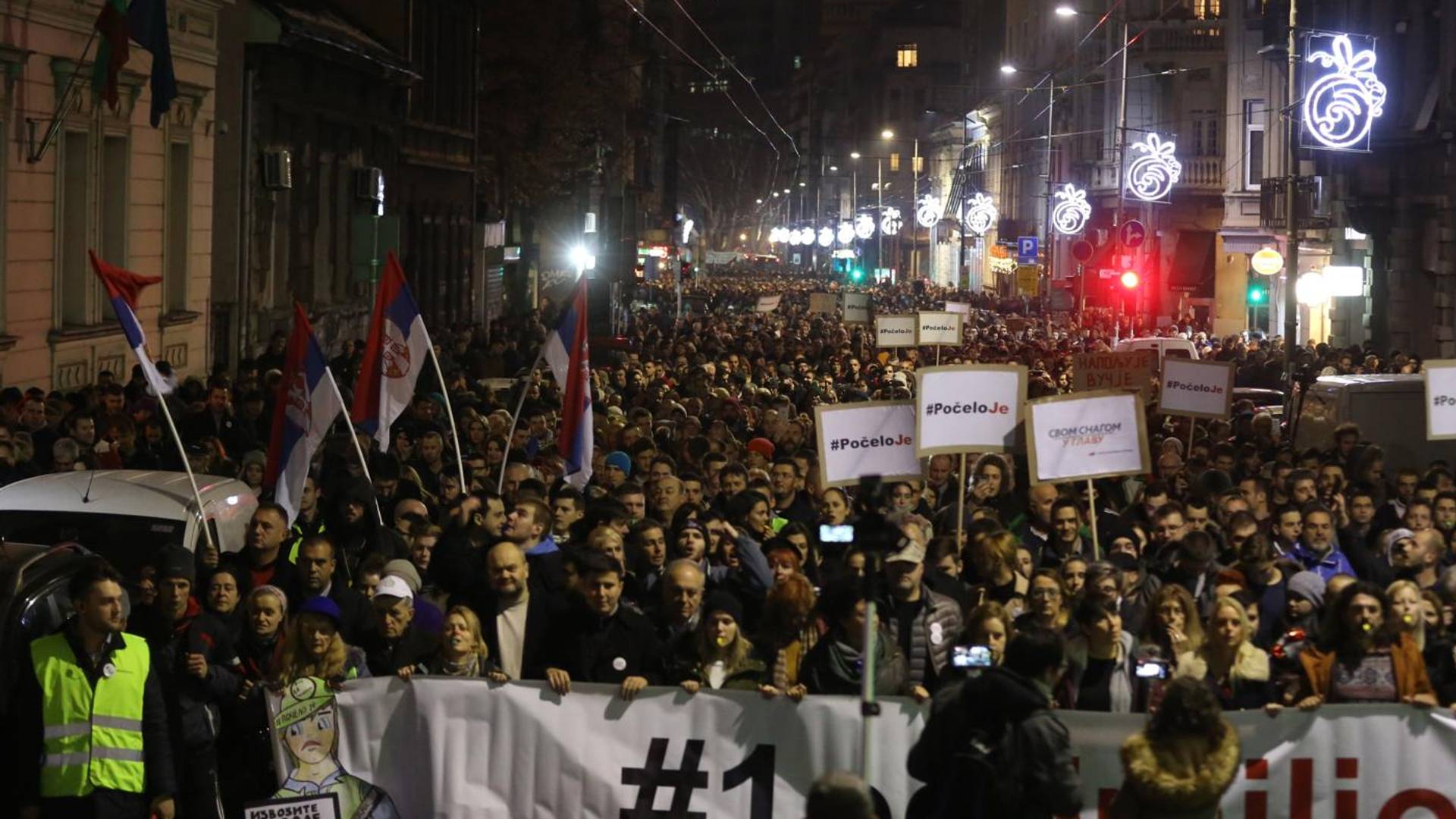 U Kragujevcu posle protesta priveden penzioner zbog "vešala"