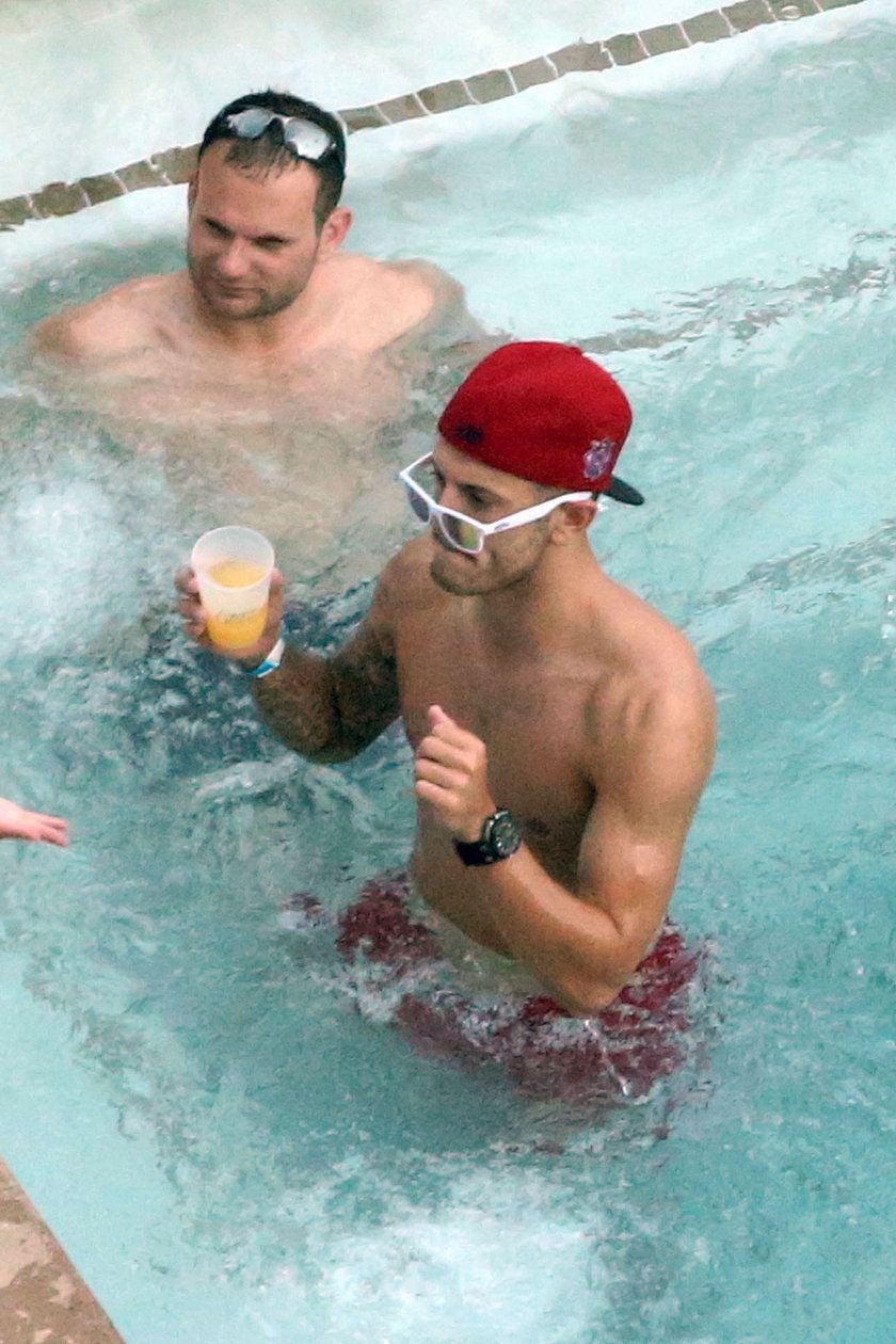 Jack Wilshere i Joe Hart na imprezie w Las Vegas