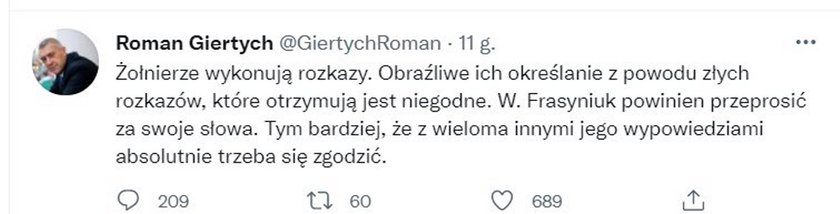 Fala krytyki po słowach Frasyniuka. "Powinien przeprosić"