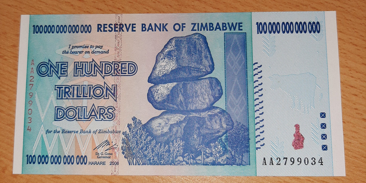 Waluta w Zimbabwe z 2008 r.