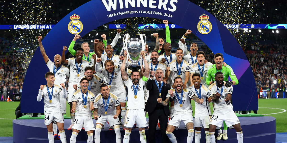 Real Madryt po raz piętnasty wywalczył Puchar Europy!