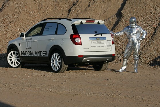 Captiva Moonlander to dzieło firmy Fahrmitgas, która jest dostawcą systemów LPG dla Chevroleta...