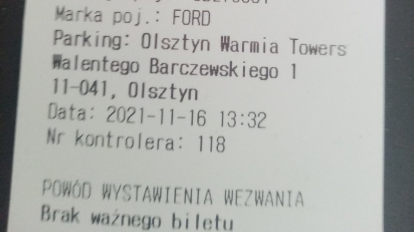 Pojechał do Biedronki na zakupy, pobrał bilet, a mimo to otrzymał wezwanie do zapłaty