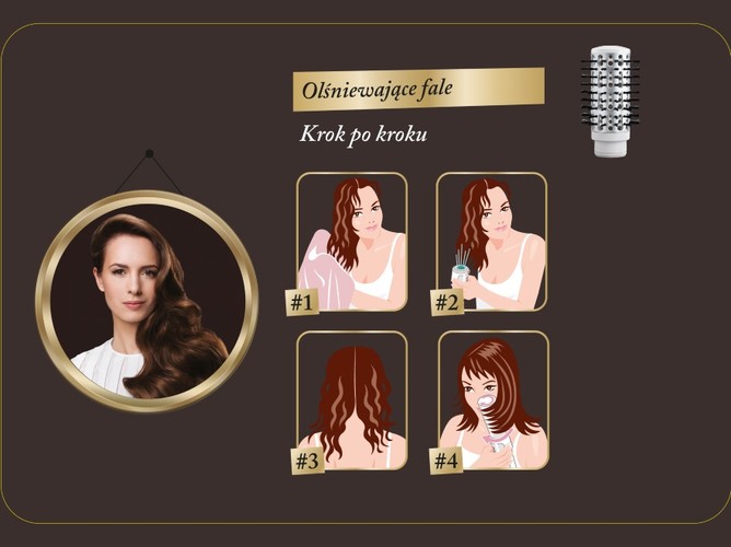 Układanie włosów szczotką obrotową