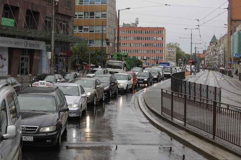 Wypadek na placu Dominikańskim we Wrocławiu