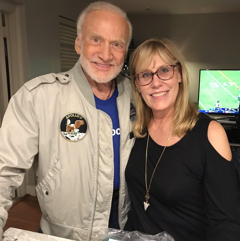 Buzz Aldrin z córką