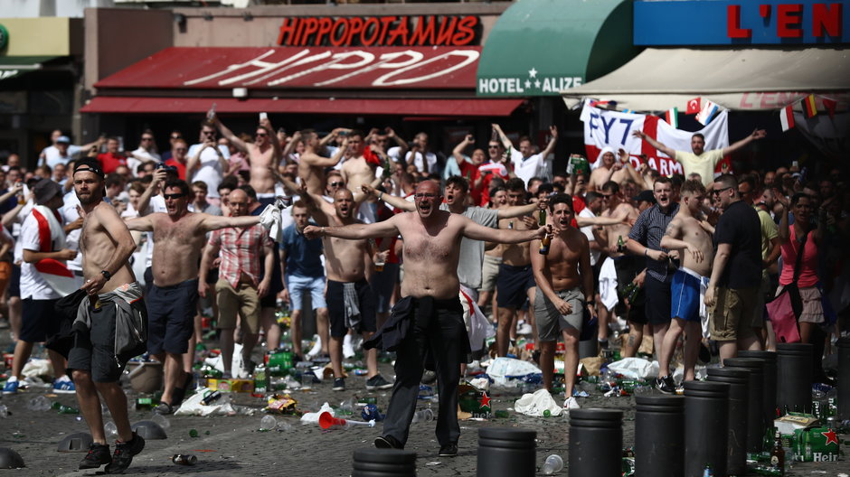Angielscy kibice w Marsylii podczas Euro 2016
