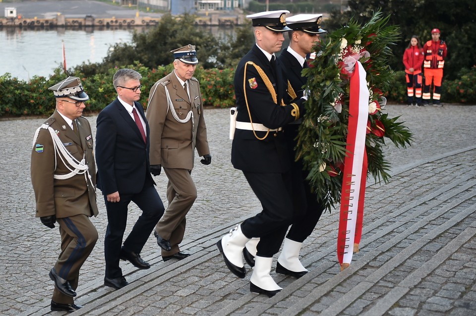 Uroczystości na Westerplatte