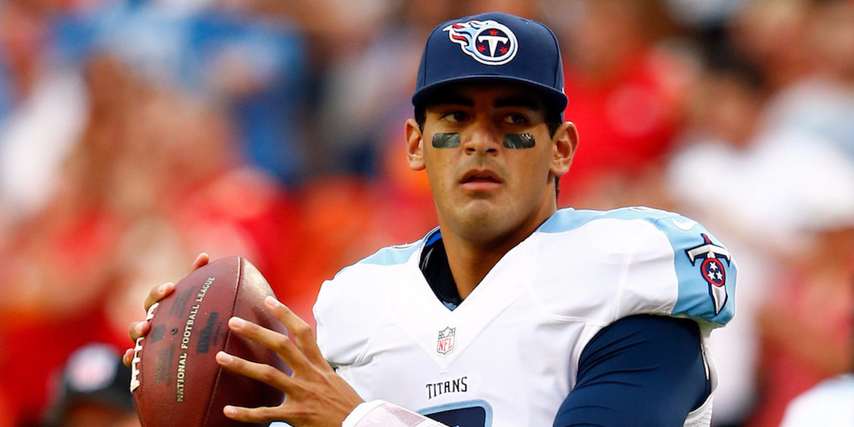 A veteran NFL quarterback says a story about Marcus Mariota putting away chairs after a meeting encapsulates how he's taken over the Titans locker room
