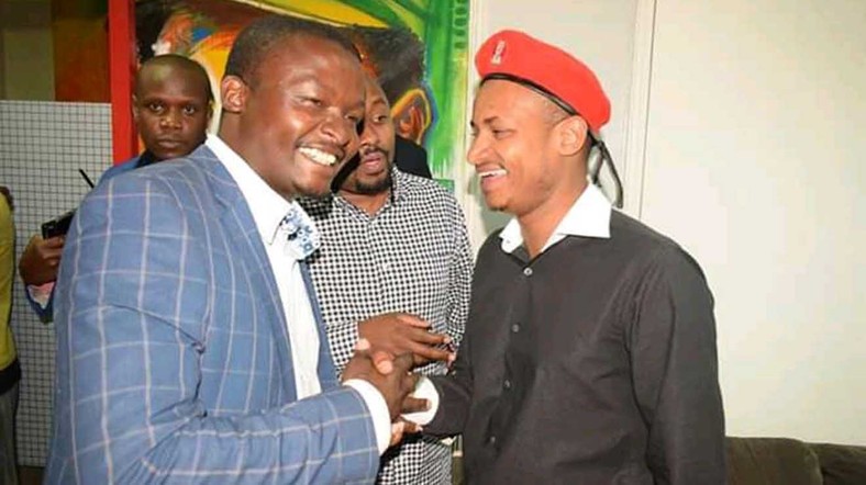 Samuel Ragira and Embakasi East MP Babu Awino 