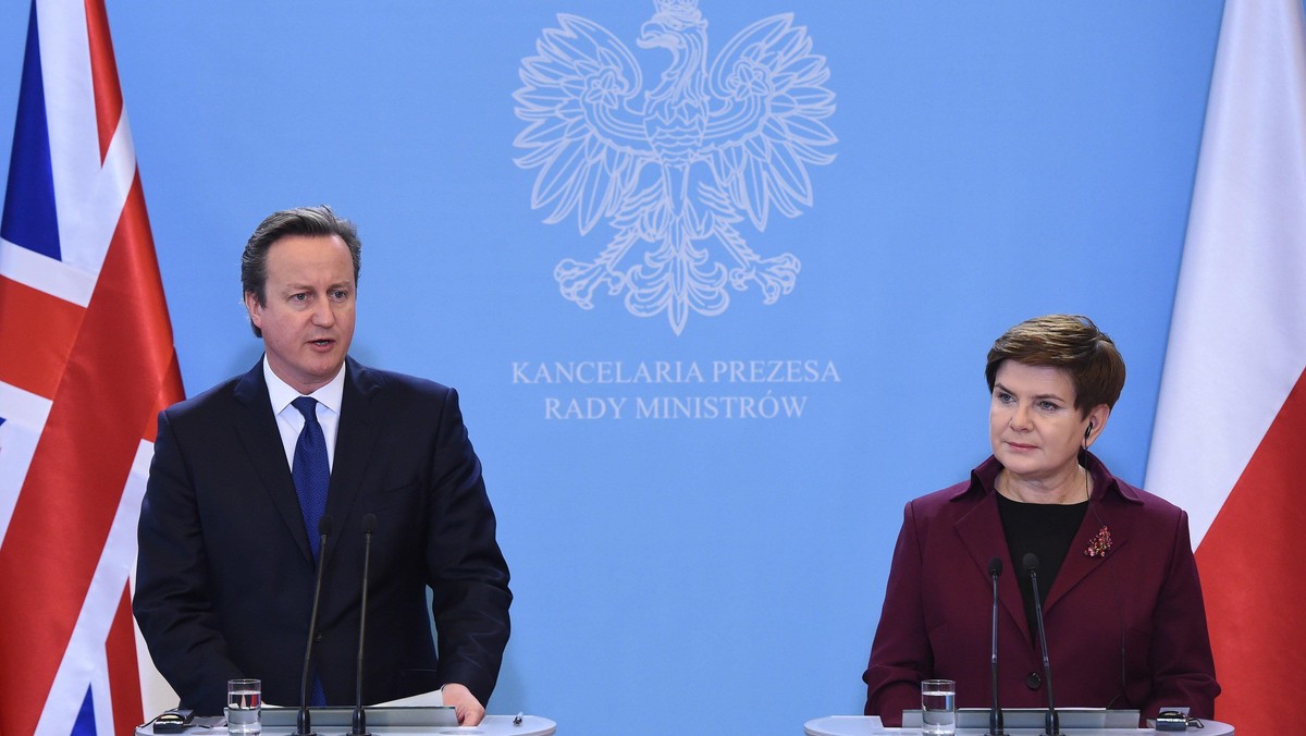 David Cameron, Beata Szydło