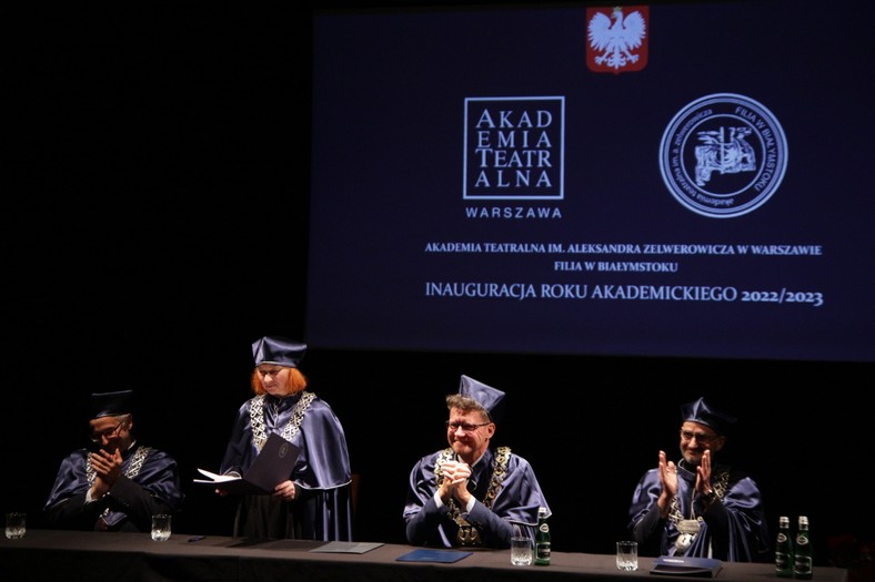 Inauguracja roku akademickiego 2022/2023 w białostockiej filii Akademii Teatralnej im. Aleksandra Zelwerowicza w Warszawie