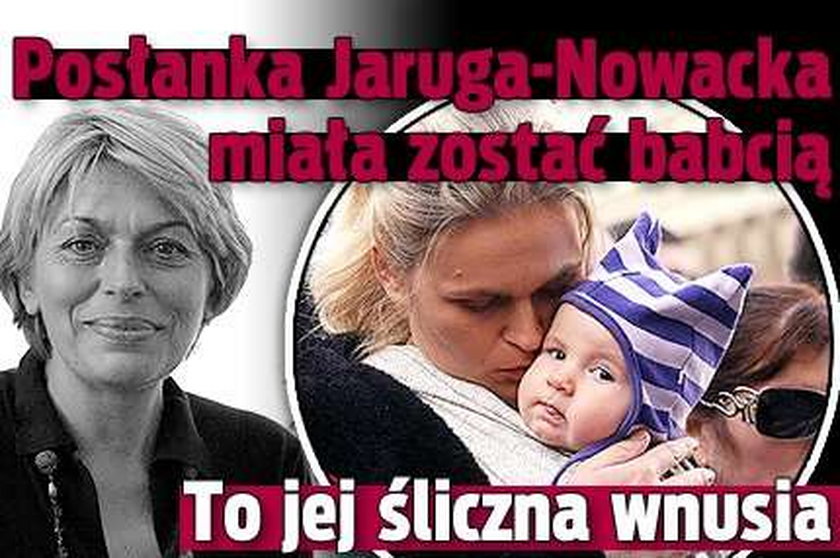Jaruga-Nowacka byłaby babcią. Oto jej wnusia