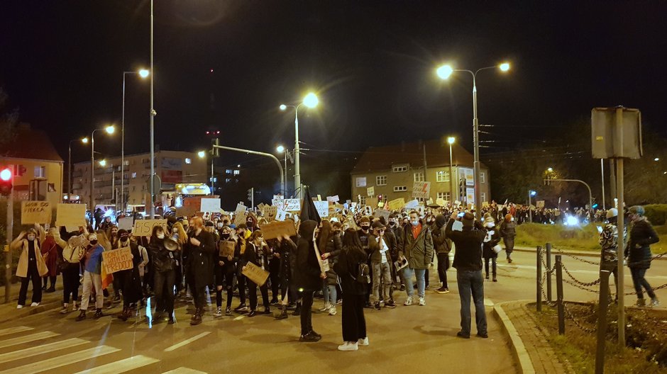 Młodzi ludzie protestowali na ulicach Gorzowa