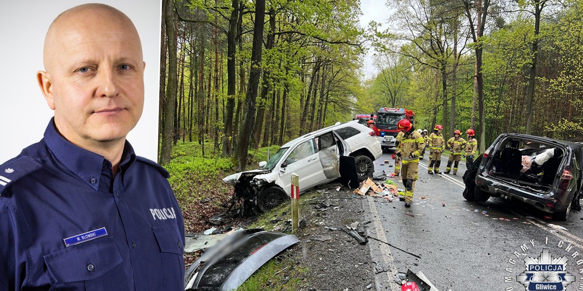 Poszukujemy świadków tego wypadku, szczególnie 40-letniej kobiety, która jechała za fordem — mówi Marek Słomski z policji w Gliwicach. 