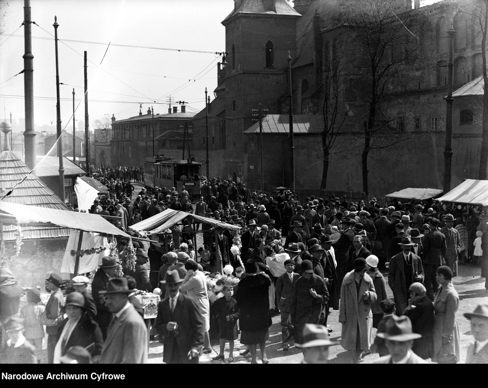 Odpust zwany Emaus w Poniedziałek Wielkanocny w Krakowie, 1930 r.