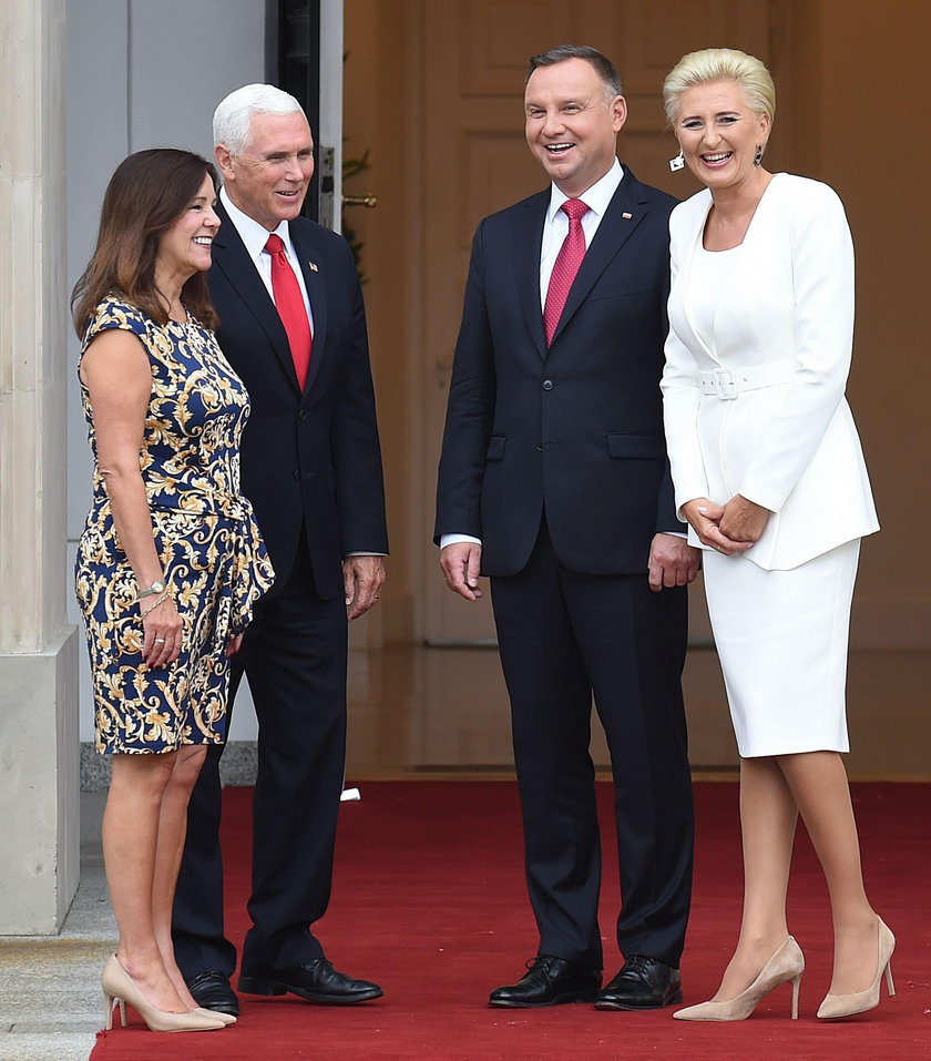 Karen Pence, Mike Pence, Andrzej Duda i Agata Duda