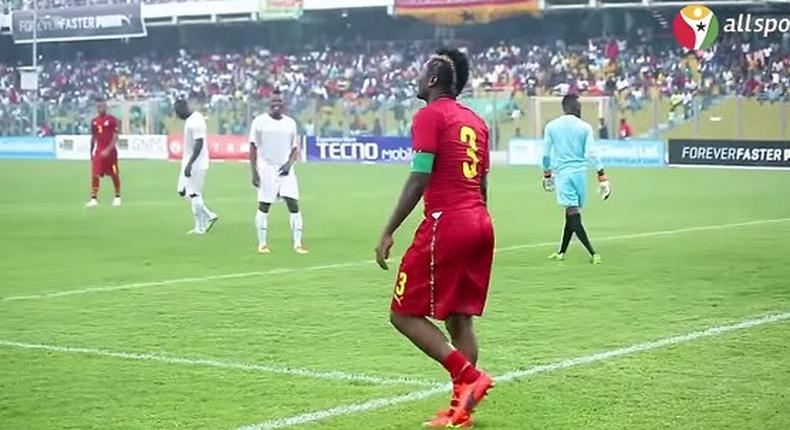 Asamoah Gyan's goal and celebration