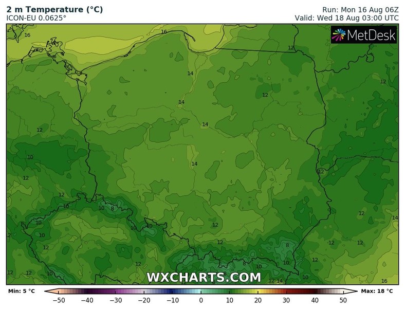 Noc będzie chłodna, zwłaszcza u podnóża gór