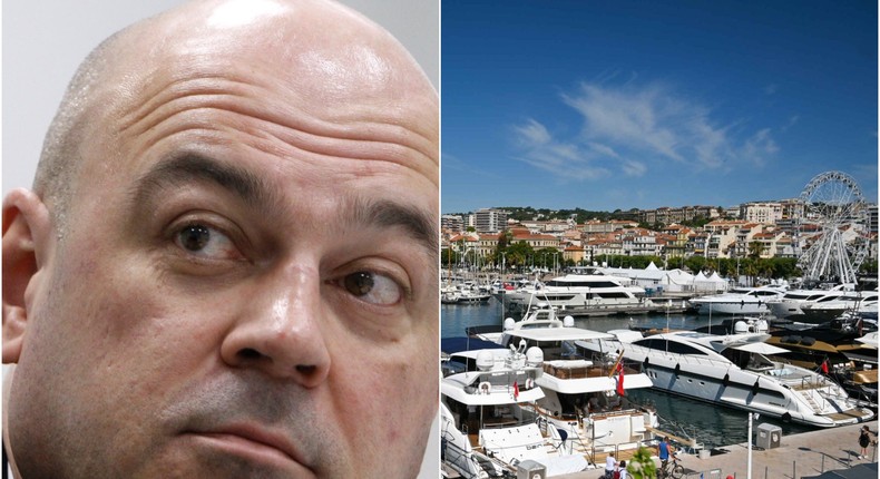 One of Alexei Kuzmichev's superyachts was seized in Cannes, France.