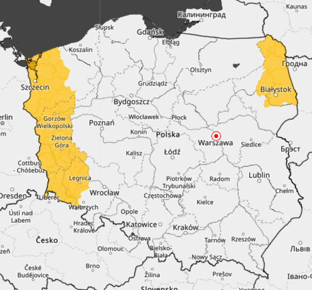 IMGW nie wyklucza wydania ostrzeżeń przed burzami na północnym wschodzie i krańcach zachodnich