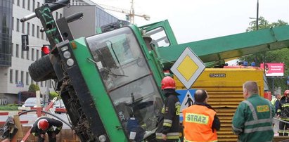 Wypadek dźwigu obok przedszkola. 1 osoba nie żyje