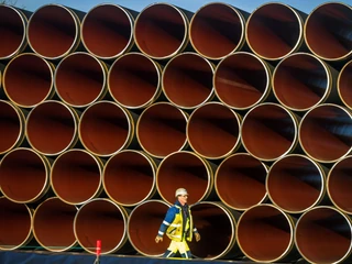 Pipes Delivered For Nord Stream Gas Pipeline