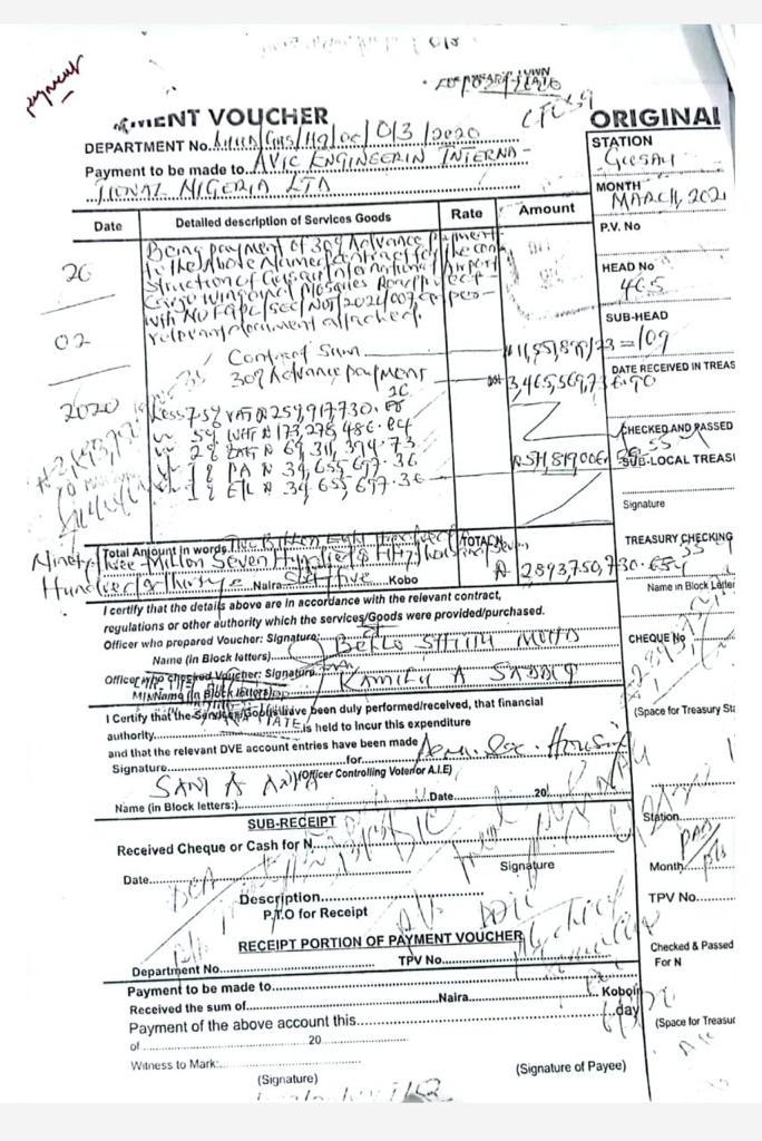 Documents released by Zamfara government