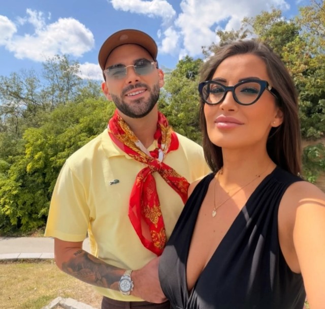 Marko Gačić sa trudnom partnerkom