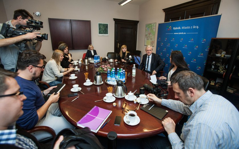 Konferencja prasowa z udziałem Adama Fudalego