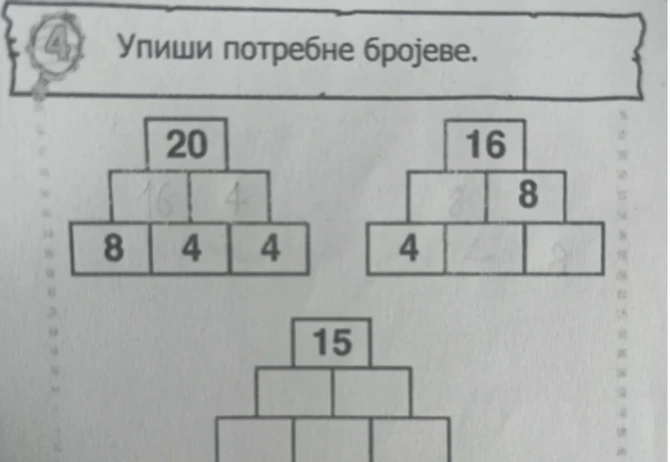 Matematički zadatak koji je zadao muke roditeljima