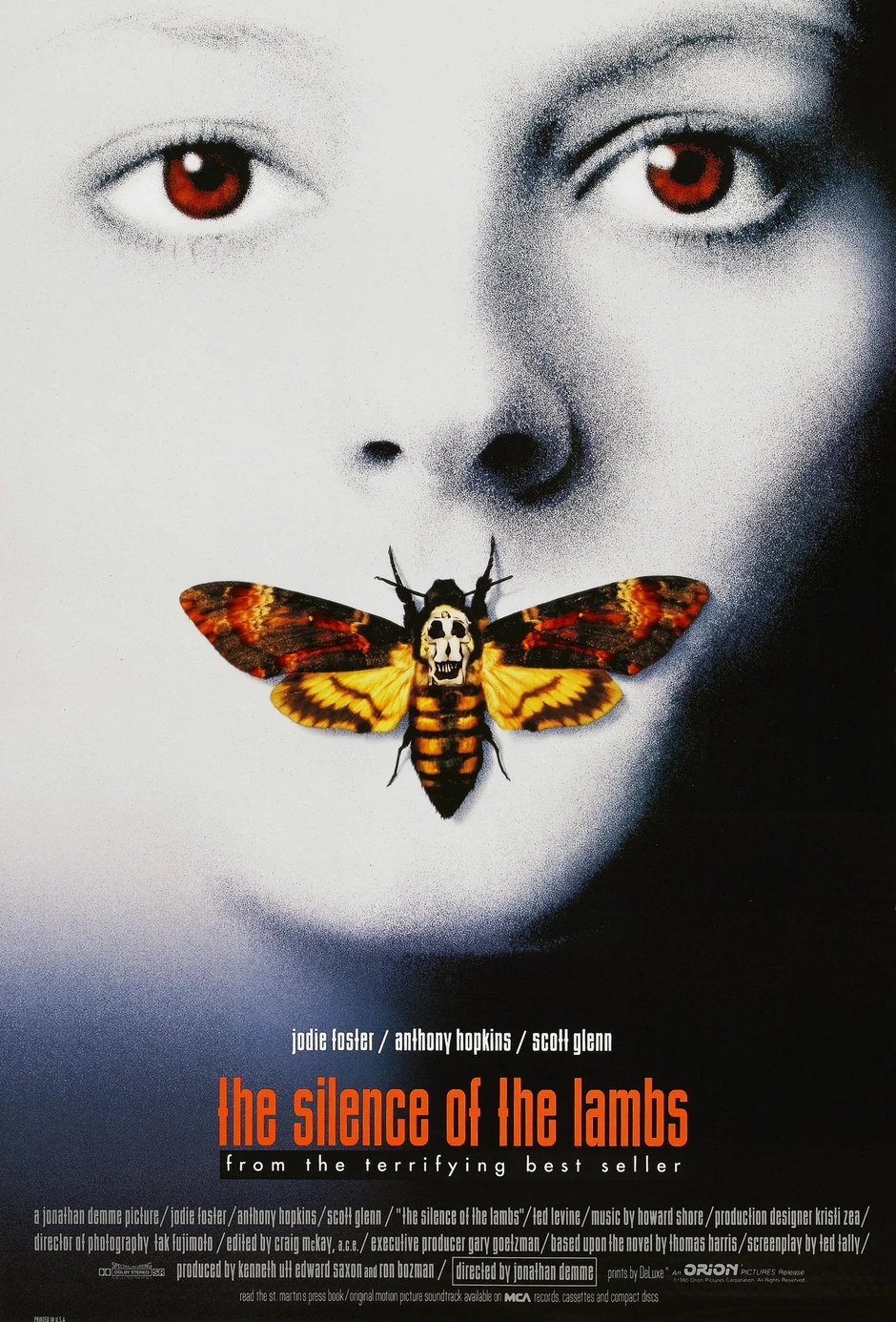 Plakat za proslavljeni film "Kad jaganjci utihnu"