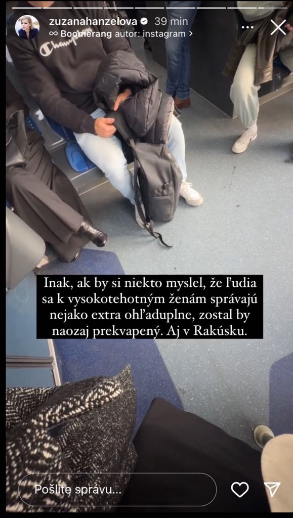 Napísala, čo sa jej stalo.