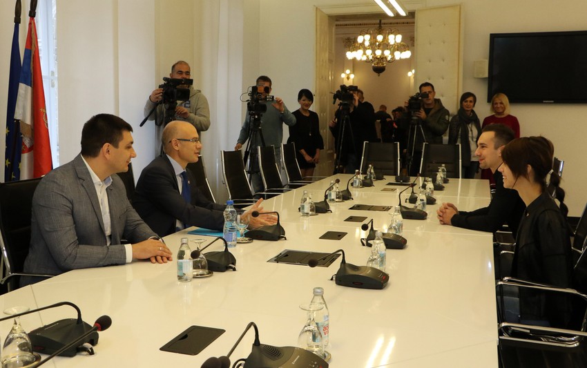 Dejana Bačko u Gradskoj kući u Novom Sadu