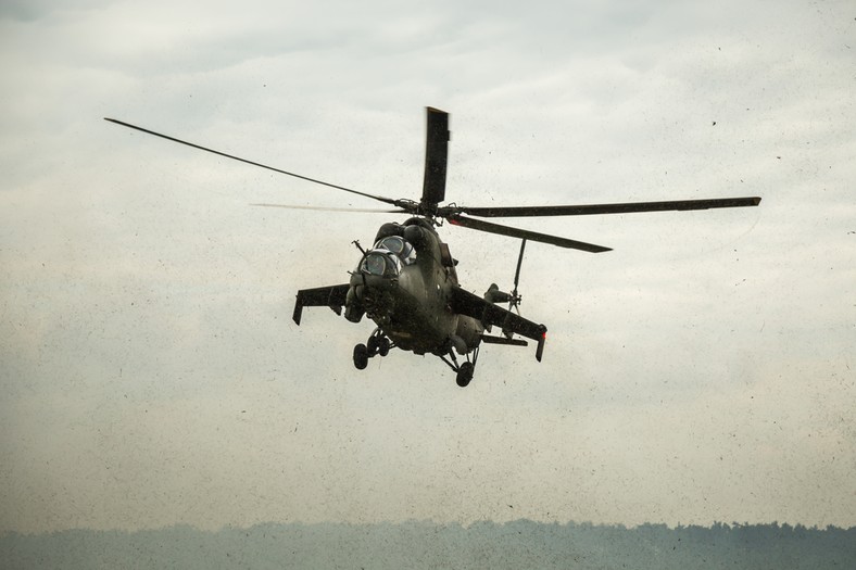 Śmigłowiec Mi-24 nadal jest podstawowym śmigłowcem uderzeniowym Wojska Polskiego.