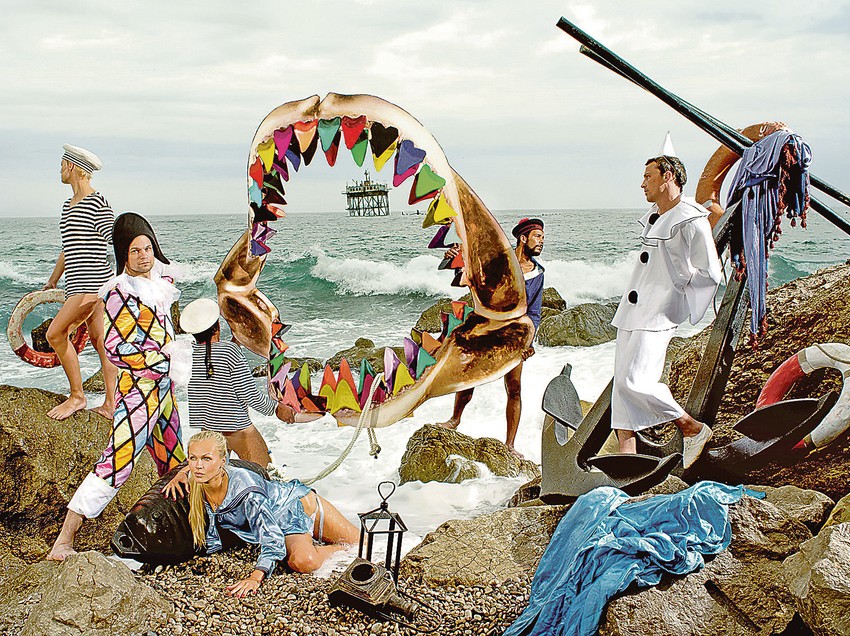 Arsen Savadov, Commedia dell'arte na Krimu, print na aluminijumu, 2012