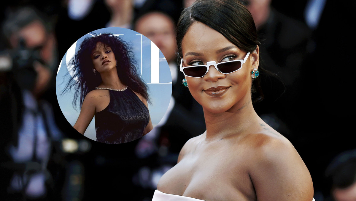 Ciężarna Rihanna na okładce "Vogue" z całą rodziną. To pierwsze takie zdjęcia