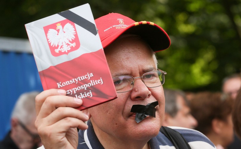 Protest KOD przed Sejmem