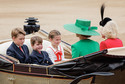 Trooping the Colour: książę Geogre, książę Louis, księżniczka Charlotte, księżna Kate oraz królowa Kamila 