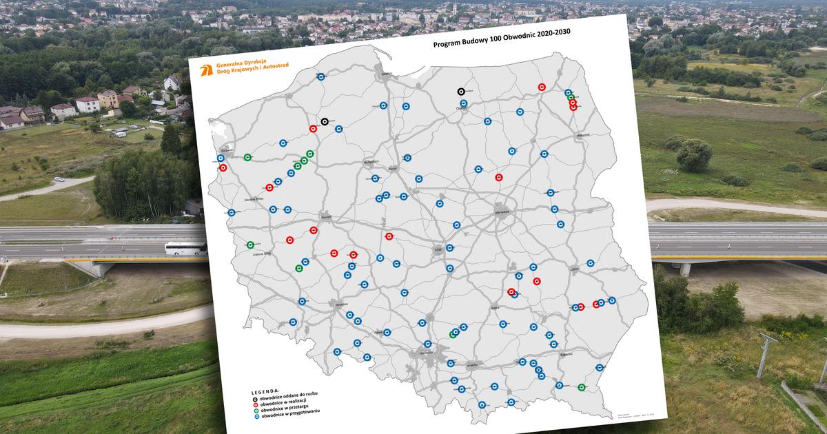  Nowe obwodnice. Sprawdzamy, które polskie miasta je dostaną