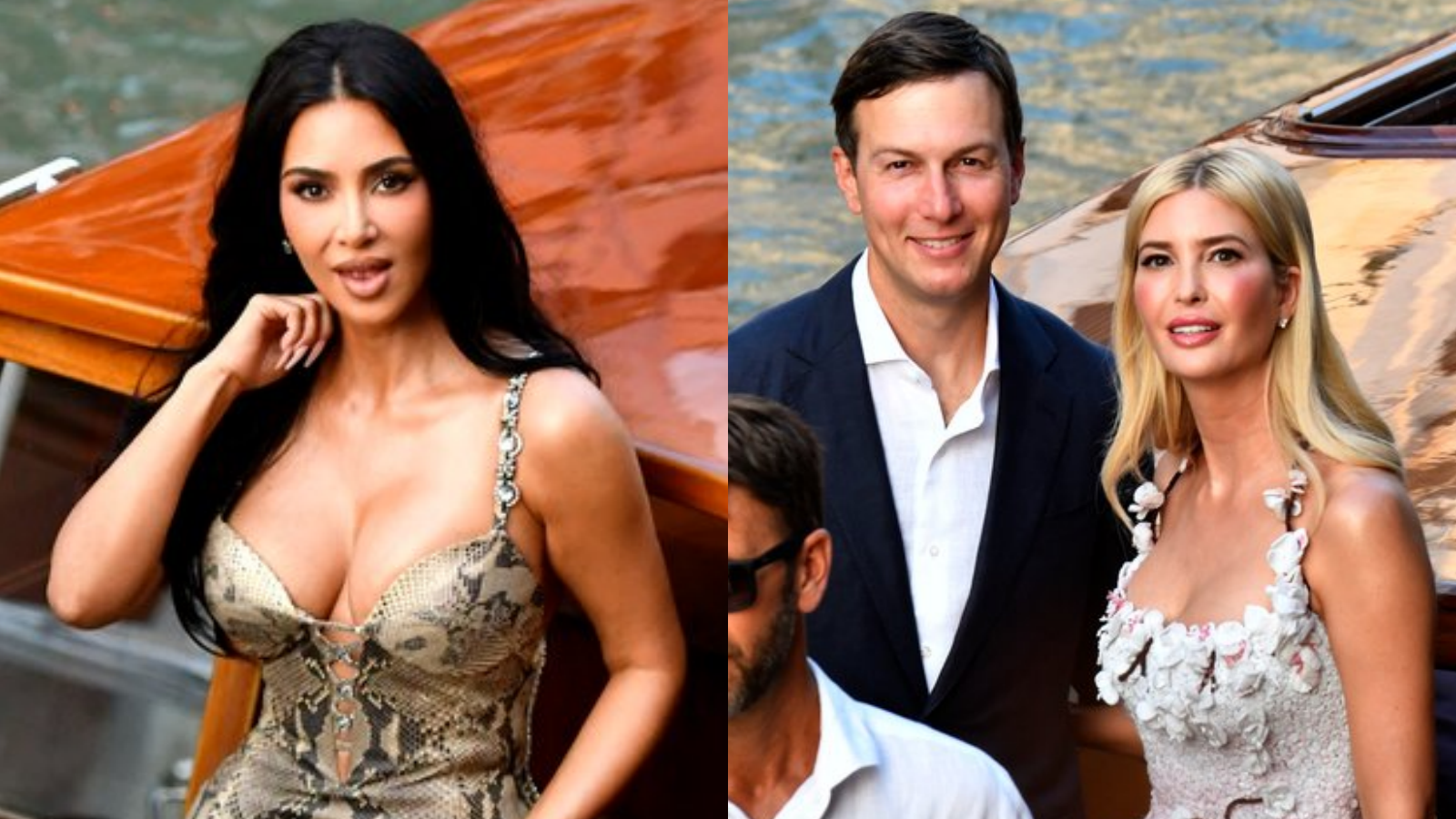 Kim Kardashian a Ivanka Trump v Benátkach.